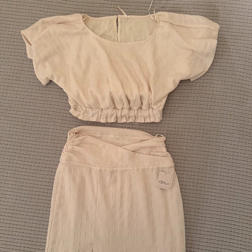 Free People Women's White/Cream Set